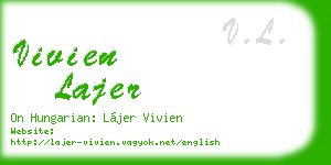 vivien lajer business card
