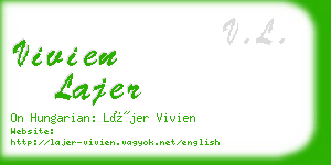 vivien lajer business card